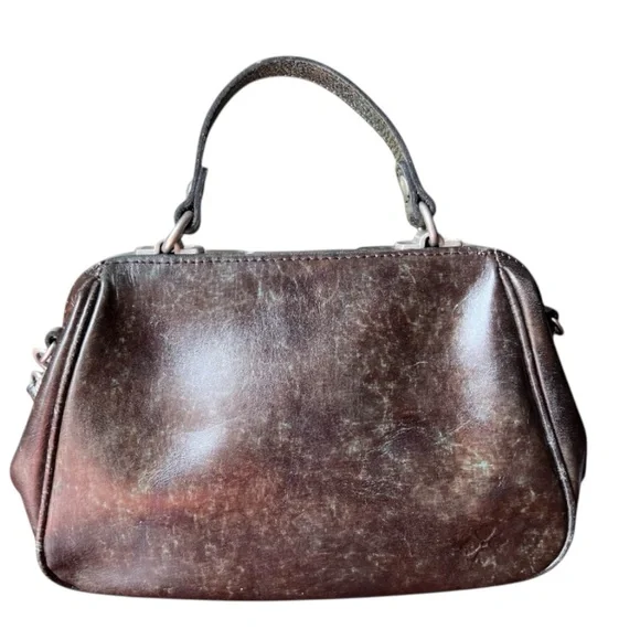 Patricia Nash Turquoise Framed Gracchi Tooled Burnt Leather Crossbody Set - Picture 4 of 16